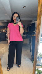 büyük beden sandy kumaş  ispanyol paça pantolon
