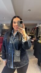 lacivert kot mont jeans standart beden