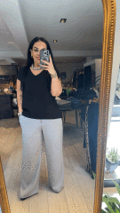 büyük beden ayrobin kumaş bluz